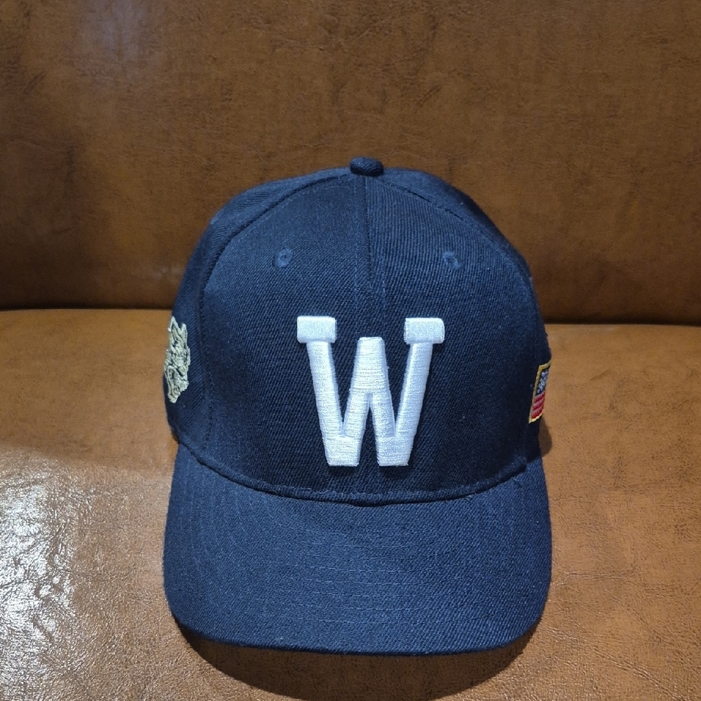 DARC SPORT Navy Blue Cap with White 'W' Embroidery